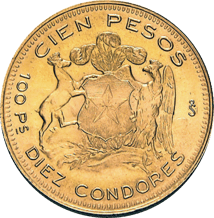 100 Chilenische Peso Gold