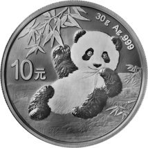 30g Silber China Panda 2020 (Antik Finish)