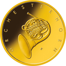 1/4 Unze Gold 50 Euro Orchesterhorn 2020 (Buchstabe F)