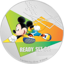 1 Unze Silber Disney Mickey Maus 2020 PP (Auflage: 2.000 | Polierte Platte | coloriert | 1.Motiv)