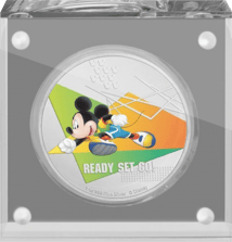 1 Unze Silber Disney Mickey Maus 2020 PP (Auflage: 2.000 | Polierte Platte | coloriert | 1.Motiv)