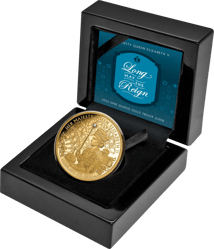 1 Unze Gold Long May She Reign 2020 PP (Auflage: 150 | Polierte Platte | mit echtem Diamant)