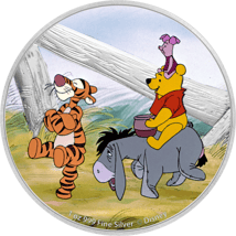 1 Unze Silber Disney Winnie Puuh und Freunde 2021 PP (Auflage: 3.000 | Polierte Platte)