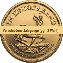 1/4 Unze Gold Krügerrand (diverse Jahrgänge)
