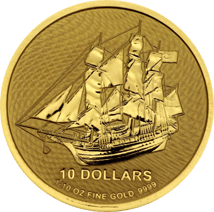 1/10 Unze Gold Cook Islands 2020