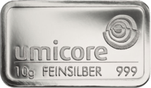 10g Silberbarren (verschiedene Hersteller)