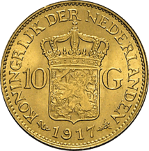 10 Gulden Gold Willem