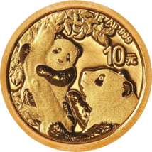 1g Gold China Panda 2021