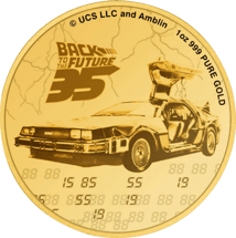 1 Unze Gold Zurück in die Zukunft 2020 PP (Auflage: 50 | Polierte Platte)