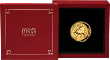 1 Unze Gold Lunar III Ochse 2021 PP HR (Auflage: 188 | Polierte Platte | High Relief)