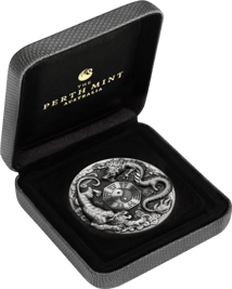 2 Unze Silber Drache und Tiger AF 2021 ( Auflage: 888 | Antik Finish)