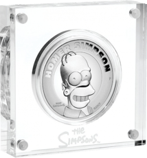 2 Unze Silber Homer Simpson 2021 PP HR (Auflage: 2.000 | Polierte Platte | High Relief)