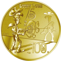 1/2 Unze Gold 75 Jahre Lucky Luke 2021 PP (Auflage: 250 | Polierte Platte)