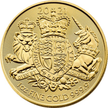 1 Unze Gold The Royal Arms 2021