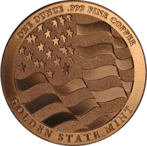 1 Unze Kupfermünze Eagle Attribute