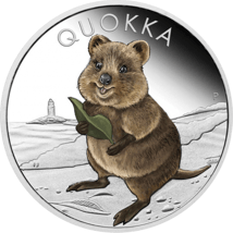 1 Unze Silber Australian Quokka 2021 PP (Auflage: 5.000 | coloriert)