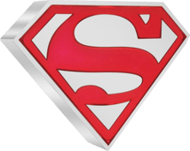 1 Unze Silbermünze Superman Logo 2021 PP (Auflage: 5.000 | coloriert | PP)