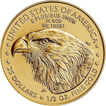 1/2 Unze Gold American Eagle 2021 (Typ II)