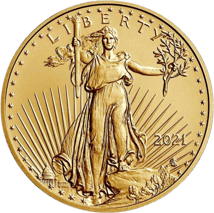 1/2 Unze Gold American Eagle 2021 (Typ II)