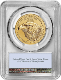 1 Unze Gold American Eagle 2021 (Typ II) MS-70 PCGS