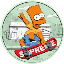 1 Unze Silber Bart Simpson 2020 (Auflage: 100 | Farbveredelung in Metallic)
