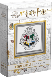 1 Unze Silber Hogwarts Wappen 2021 PP (Auflage: 5.000 | coloriert | PP)