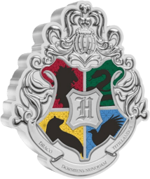 1 Unze Silber Hogwarts Wappen 2021 PP (Auflage: 5.000 | coloriert | PP)
