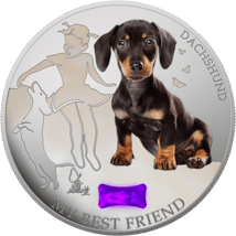 1 Unze Silber Dogs & Cats Dachshund 2013 (Polierte Platte | Auflage: 5.000)