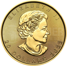 1/2 oz Gold Maple Leaf 2022