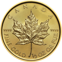 1/2 oz Gold Maple Leaf 2022