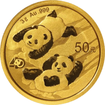 3g Gold China Panda 2022