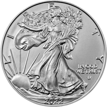 1 Unze Silber American Eagle 2022 (Typ II)