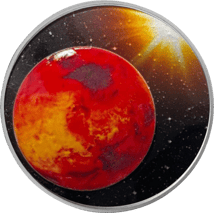 1 Unze Silber Sonnensystem Mars 2021 (Auflage: 1.500 | gewölbt)