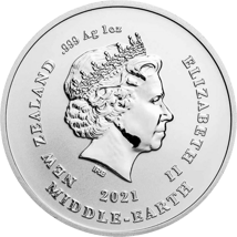 1 Unze Silber Herr der Ringe 20 Jahre Frodo 2021 (Auflage: 10.000 | New Zealand)