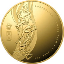 1kg Goldmünze Australisches Olympia Team 2020 PP (Auflage: 5 | Polierte Platte)