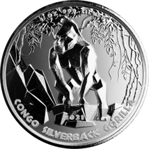 1 Unze Silber Silberrücken Gorilla 2021 (Auflage: 75.000)