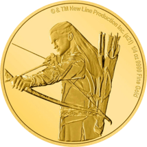 1/4 Unze Gold Herr der Ringe Legolas 2021 PP (Auflage: 250 | Polierte Platte)