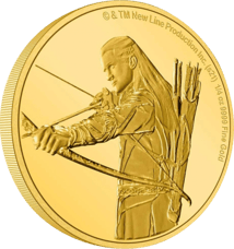 1/4 Unze Gold Herr der Ringe Legolas 2021 PP (Auflage: 250 | Polierte Platte)