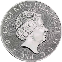 10 Unze Silber The Queen's Beasts The White Greyhound of Richmond 2022