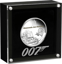1 Unze Silber 50 Jahre Diamonds are forever 2021 (Auflage:5.000 | PP)