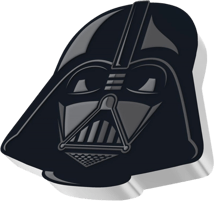 1 Unze Silber Darth Vader Helm 2021 PP (Auflage: 10.000 | coloriert | High Relief | Polierte Platte)