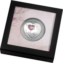 20g Silber Brilliant Love Herzform 2022 PP ( Kristalle | Polierte Platte | Etui)