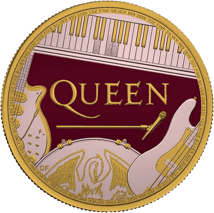 1 Unze Silber Queen Music Legends 2020 (Auflage: 100 | coloriert | gildet)