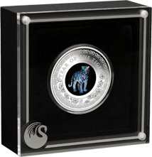1 Unze Silber Lunar III Tiger 2022 PP (Auflage: 5.000 | Opal | Polierte Platte)