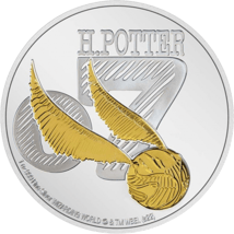 1 Unze Silber Goldener Schnatz 2022 PP (Auflage: 5.000 | gildet | Polierte Platte)