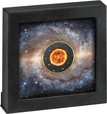 Silber Sonnensystem Sonne (Auflage: 555 | vergoldet | Ruthenium)