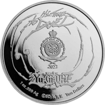 1 Unze Silber Yu Gi Oh Game Flip Coin 2022 (Auflage: 25.000)