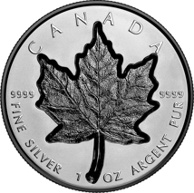 1 Unze Silber Maple Leaf Super Incuse 2023 (Auflage: 8.000 | Rhodium Veredelung | Reverse Proof)