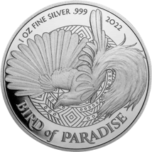 1 Unze Silber Papua Neu Guinea Birds of Paradise 2022 (Auflage: 10.000)