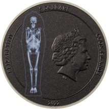 1 Unze Silber Cook Islands X-Ray Mumie 2022 PP HR (Auflage: 999 | Ultra High Relief)